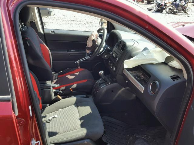 1C4NJCBA7FD250296 - 2015 JEEP COMPASS SP MAROON photo 5