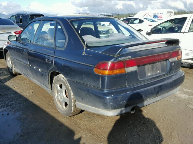 4S3BD6758T7206485 - 1996 SUBARU LEGACY GT BLUE photo 3