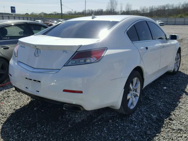 19UUA8F55CA018848 - 2012 ACURA TL WHITE photo 4