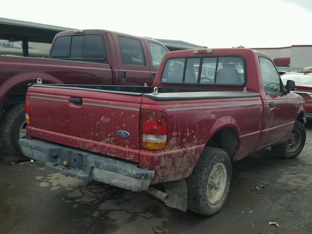 1FTCR10A2RPB22347 - 1994 FORD RANGER BURGUNDY photo 4