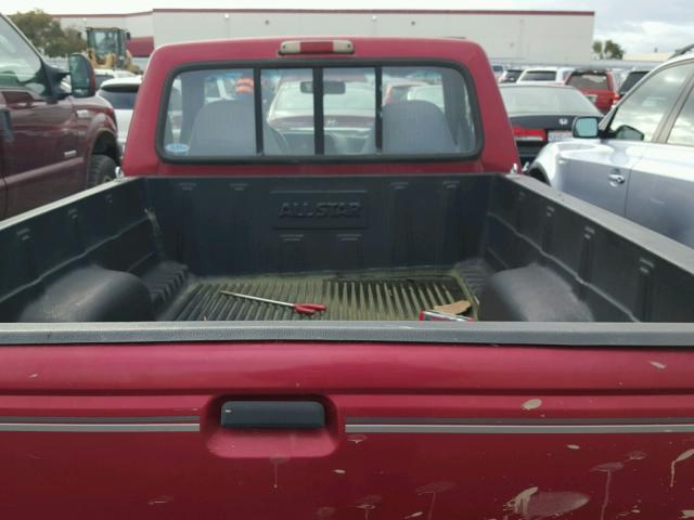 1FTCR10A2RPB22347 - 1994 FORD RANGER BURGUNDY photo 6