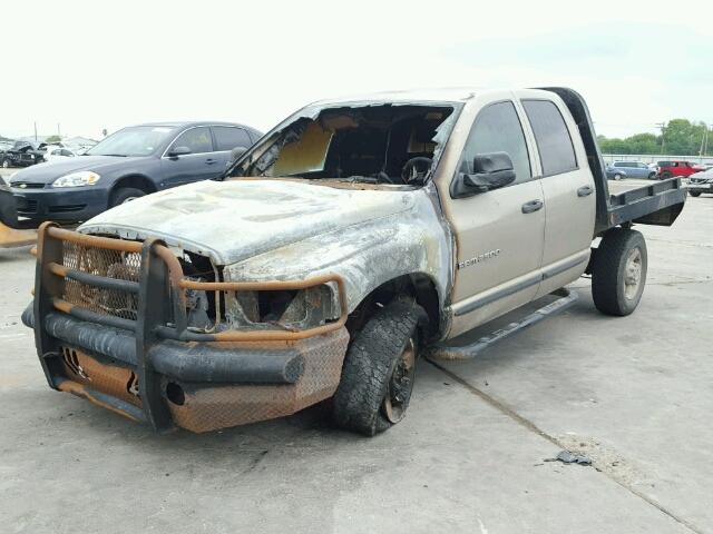 3D7KU28C14G212937 - 2004 DODGE RAM 2500 S BEIGE photo 2