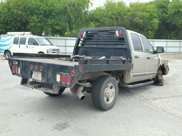 3D7KU28C14G212937 - 2004 DODGE RAM 2500 S BEIGE photo 4