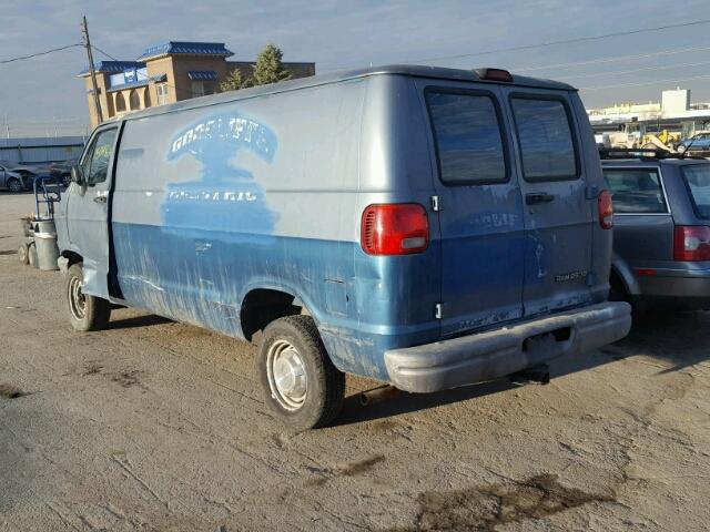 2B7HB21Y8SK523944 - 1995 DODGE RAM VAN B2 BLUE photo 3