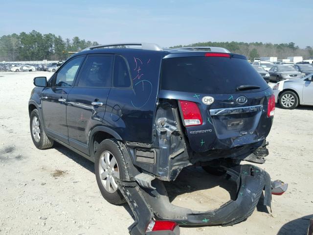 5XYKT4A23BG117222 - 2011 KIA SORENTO BA BLUE photo 3