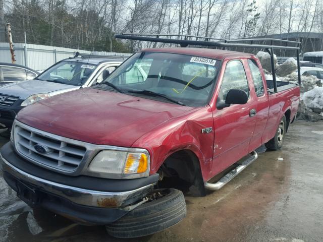 2FTZX1728XCA57887 - 1999 FORD F150 RED photo 2