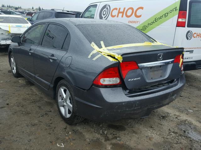 19XFA16699E021880 - 2009 HONDA CIVIC CHARCOAL photo 3