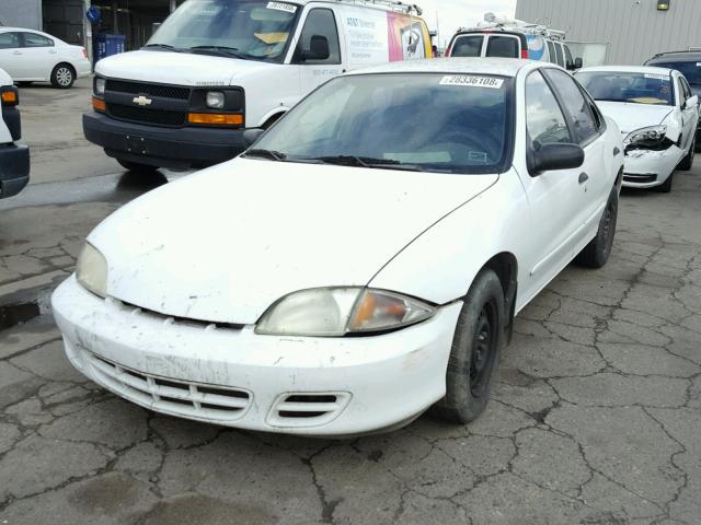 1G1JC5242Y7356938 - 2000 CHEVROLET CAVALIER WHITE photo 2