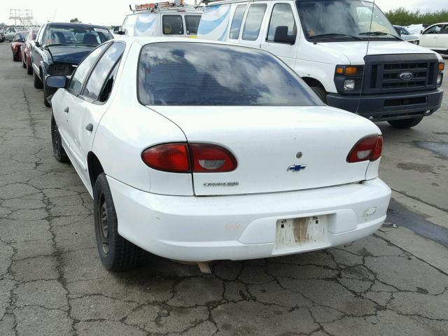 1G1JC5242Y7356938 - 2000 CHEVROLET CAVALIER WHITE photo 3