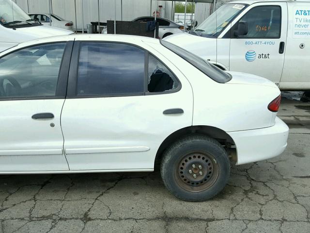 1G1JC5242Y7356938 - 2000 CHEVROLET CAVALIER WHITE photo 9