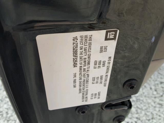 1G1ZT52885F326494 - 2005 CHEVROLET MALIBU LS Qara foto 10