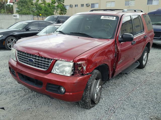 1FMZU63K84ZA58396 - 2004 FORD EXPLORER X RED photo 2