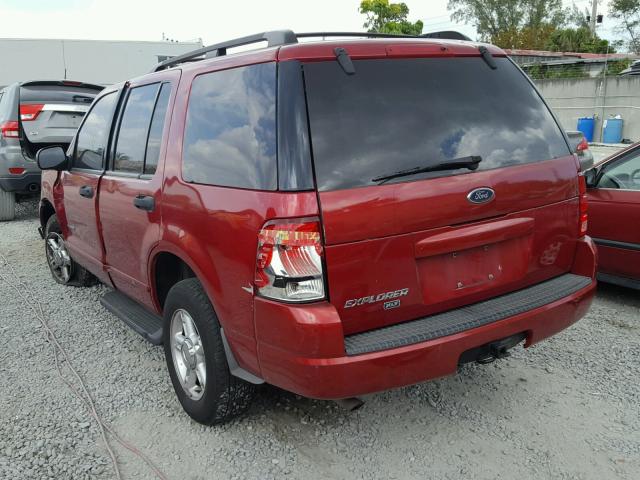 1FMZU63K84ZA58396 - 2004 FORD EXPLORER X RED photo 3