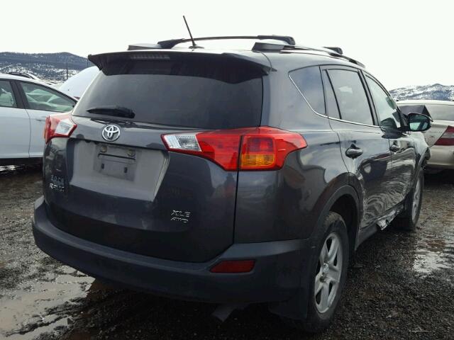 2T39FREV0DW114239 - 2013 TOYOTA RAV4 XLE GRAY photo 4