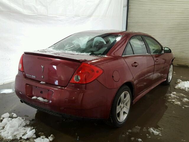 1G2ZJ57B594238560 - 2009 PONTIAC G6 RED photo 4