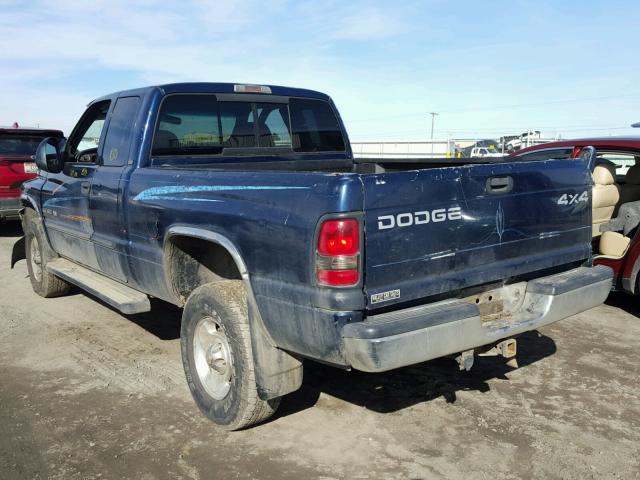 3B7HF13Y11M578115 - 2001 DODGE RAM 1500 BLUE photo 3