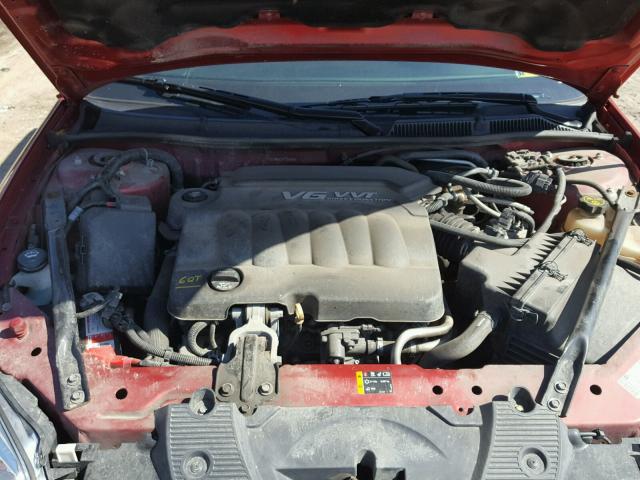 2G1WB5E31C1336035 - 2012 CHEVROLET IMPALA LT RED photo 7