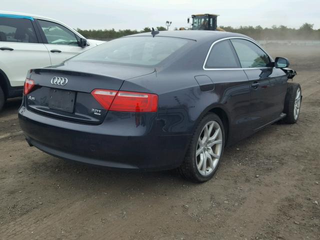 WAUCFAFR9CA013378 - 2012 AUDI A5 PREMIUM BLUE photo 4