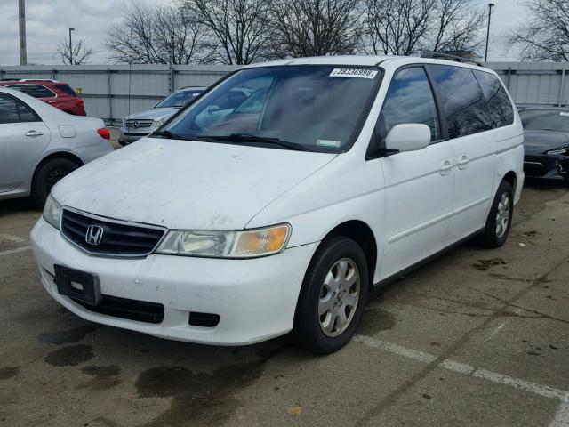 5FNRL18054B150041 - 2004 HONDA ODYSSEY EX WHITE photo 2