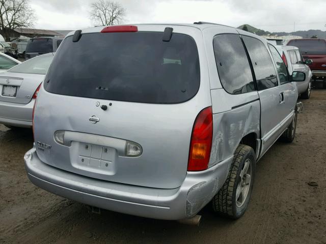 4N2XN11T6YD831356 - 2000 NISSAN QUEST SE GRAY photo 4