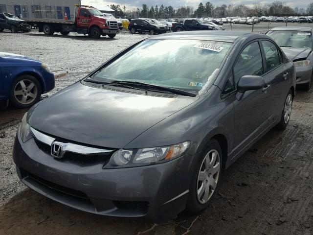 2HGFA1F5XAH575625 - 2010 HONDA CIVIC LX GRAY photo 2