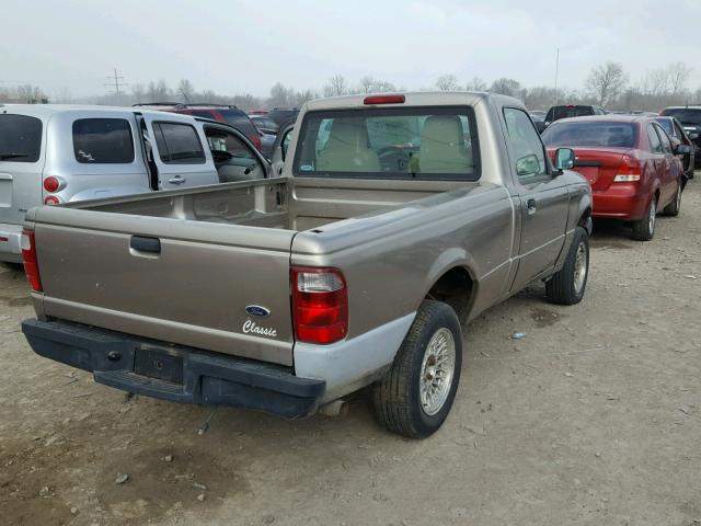 1FTYR10U94PB26050 - 2004 FORD RANGER TAN photo 4