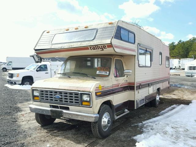 1FDKE30L7HHA27680 - 1987 FORD ECONOLINE TAN photo 2