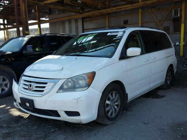 5FNRL38619B402679 - 2009 HONDA ODYSSEY EX WHITE photo 2