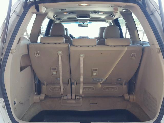 5FNRL38619B402679 - 2009 HONDA ODYSSEY EX WHITE photo 9