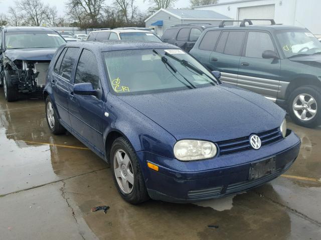 9BWGT61J014063275 - 2001 VOLKSWAGEN GOLF GLS BLUE photo 1