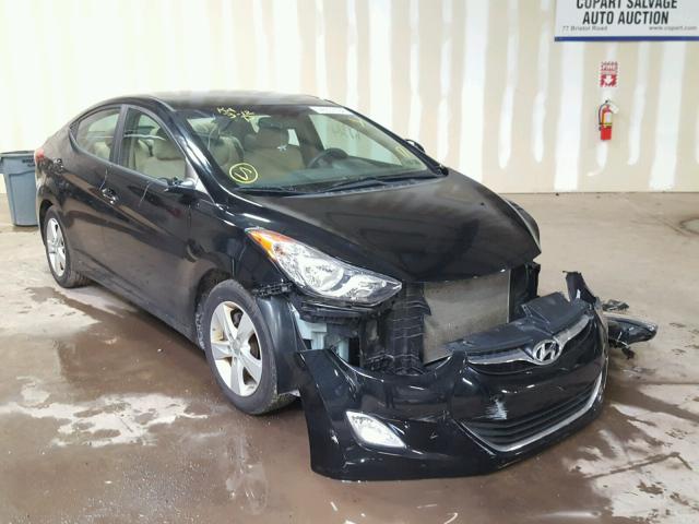 KMHDH4AEXCU183329 - 2012 HYUNDAI ELANTRA GL BLACK photo 1