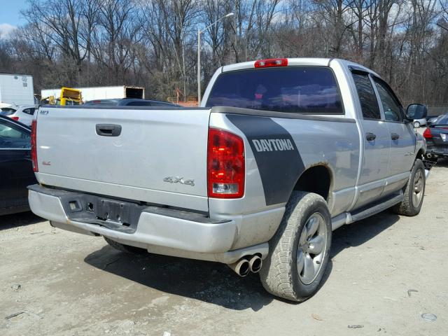 1D7HU18D25J636575 - 2005 DODGE RAM 1500 S SILVER photo 4