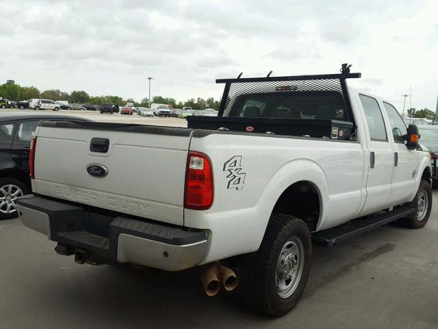 1FT7W3BT4FEB15606 - 2015 FORD F350 SUPER WHITE photo 4