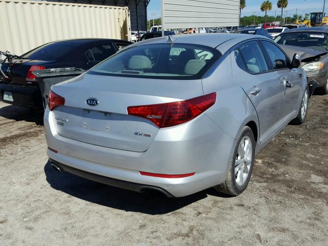 5XXGN4A76CG017391 - 2012 KIA OPTIMA EX SILVER photo 4