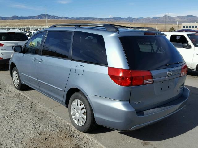 5TDZA23C95S356246 - 2005 TOYOTA SIENNA CE BLUE photo 3