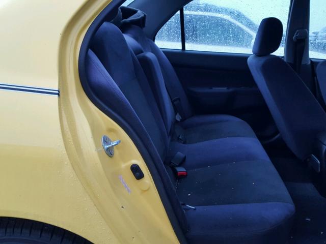 JA3AJ86E54U018879 - 2004 MITSUBISHI LANCER OZ YELLOW photo 6