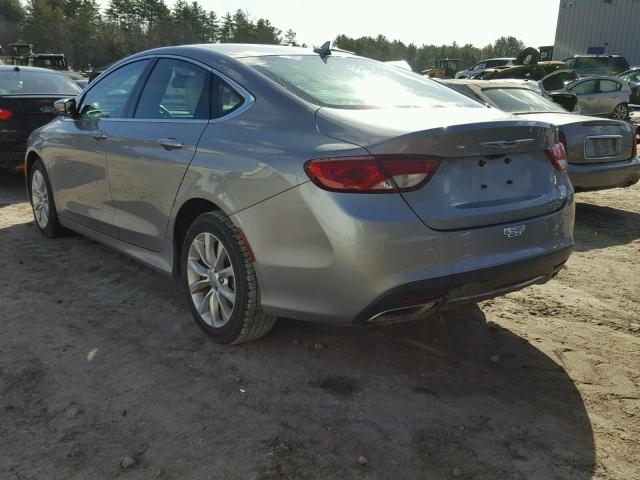 1C3CCCCG3FN519901 - 2015 CHRYSLER 200 C GRAY photo 3