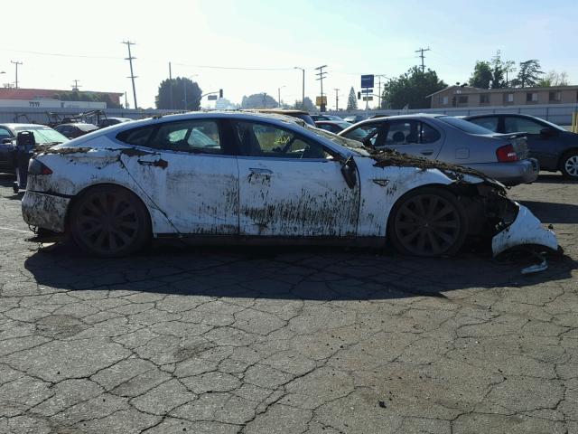 5YJSA1DP9DFP26045 - 2013 TESLA MODEL S WHITE photo 10