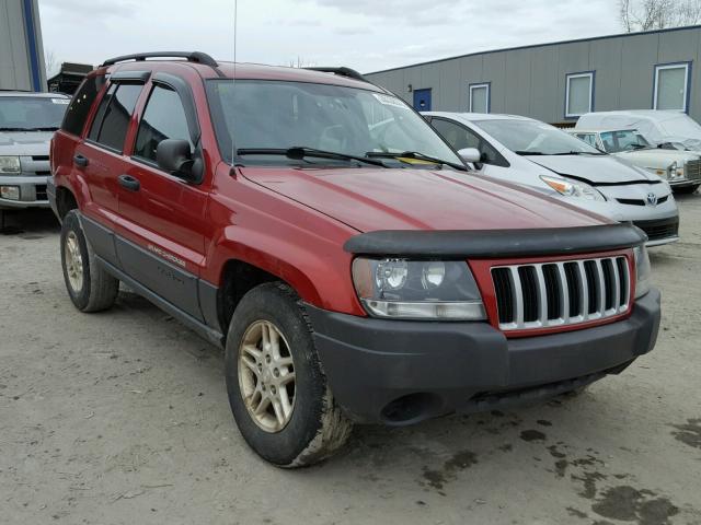 1J4GW48S74C126767 - 2004 JEEP GRAND CHER RED photo 1