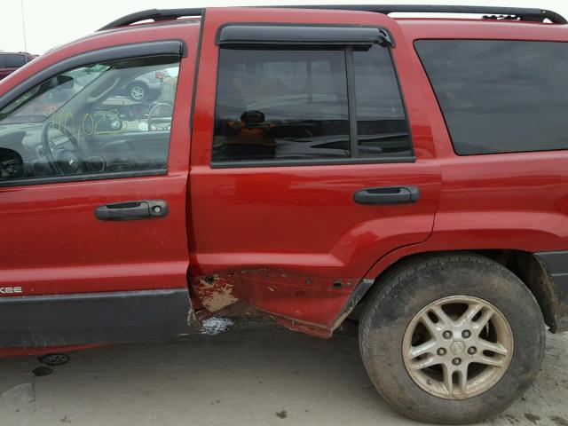 1J4GW48S74C126767 - 2004 JEEP GRAND CHER RED photo 9