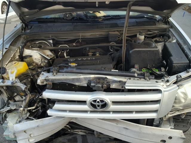 JTEDD21A250127201 - 2005 TOYOTA HIGHLANDER SILVER photo 7