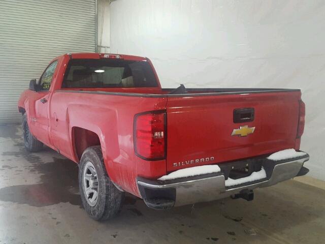 1GCNCNEH0HZ127539 - 2017 CHEVROLET SILVERADO RED photo 3