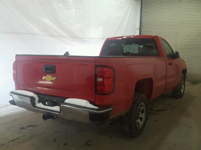 1GCNCNEH0HZ127539 - 2017 CHEVROLET SILVERADO RED photo 4