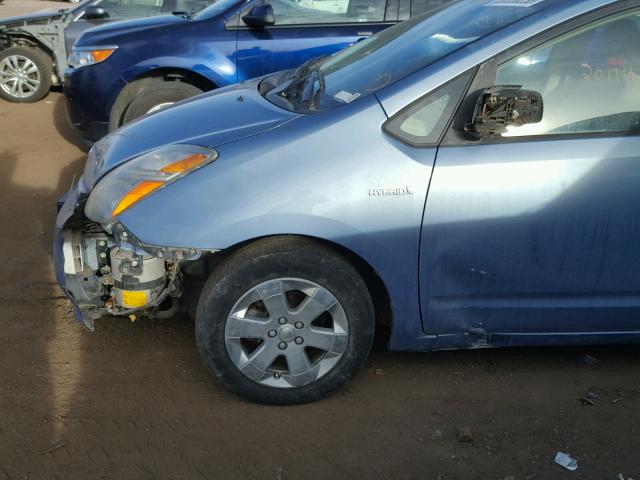 JTDKB20UX67537511 - 2006 TOYOTA PRIUS BLUE photo 9