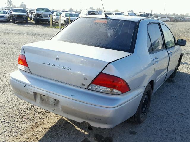 JA3AJ26EX3U017920 - 2003 MITSUBISHI LANCER ES SILVER photo 4