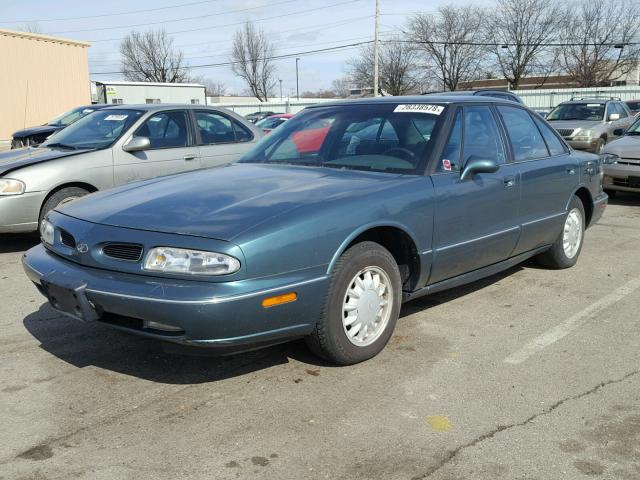 1G3HN52K6W4839409 - 1998 OLDSMOBILE 88 BASE TURQUOISE photo 2