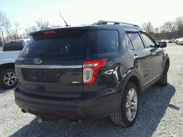 1FM5K8D88EGA26872 - 2014 FORD EXPLORER X BLACK photo 4