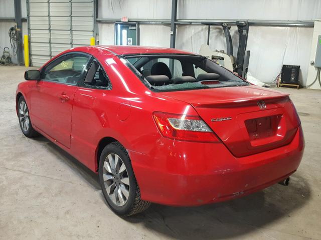 2HGFG11869H532833 - 2009 HONDA CIVIC EX RED photo 3