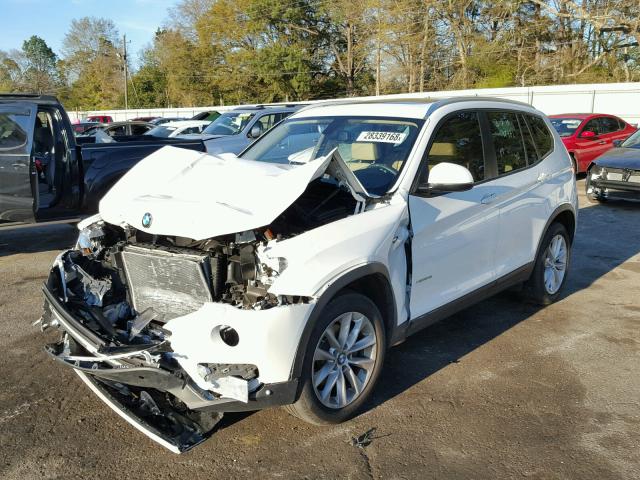 5UXWX9C50H0T04733 - 2017 BMW X3 XDRIVE2 WHITE photo 2