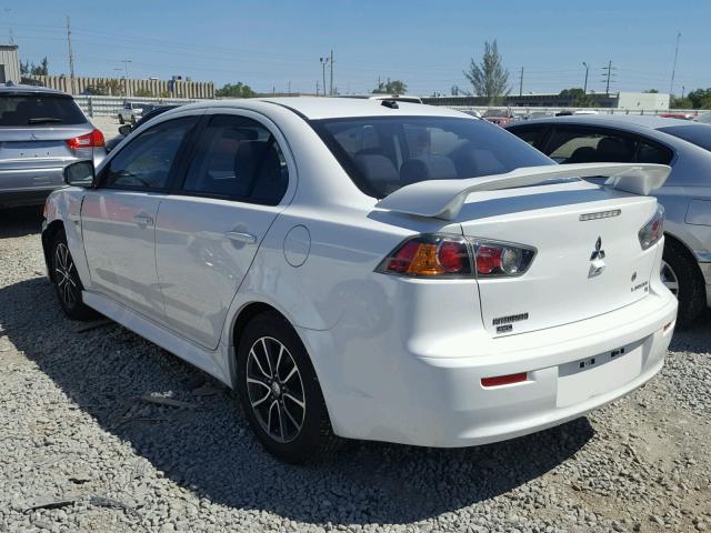 JA32V2FW8GU011492 - 2016 MITSUBISHI LANCER ES WHITE photo 3